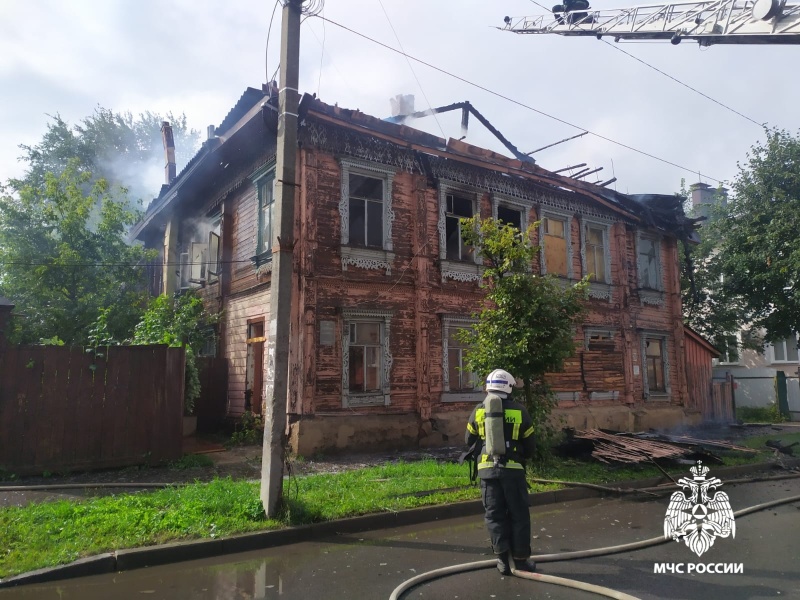 Пожар в г. Кострома, ул. Шагова