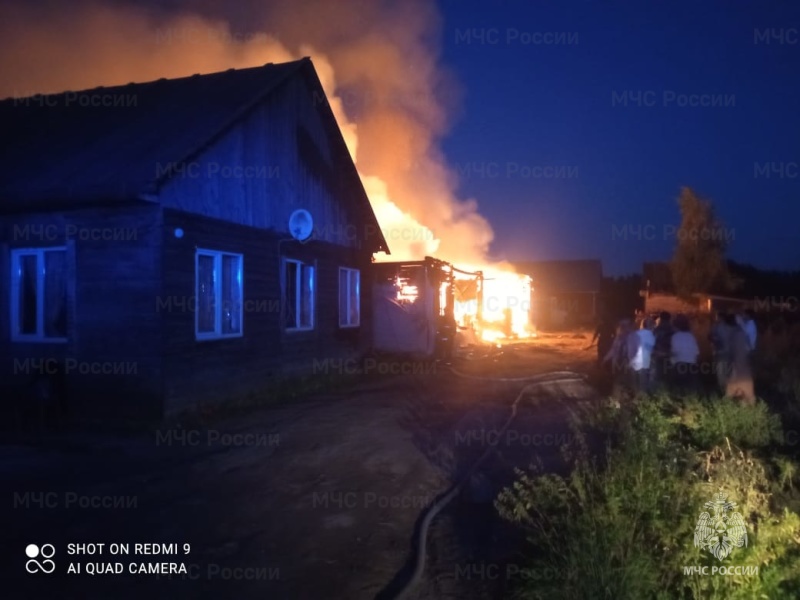 Пожар в Костромском районе, д. Терентьево