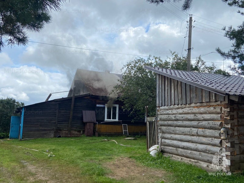 Пожар в Чухломском районе п. Судай